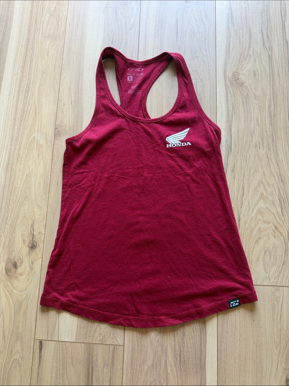 Women's Honda Racerback Tank Top in Burgundy